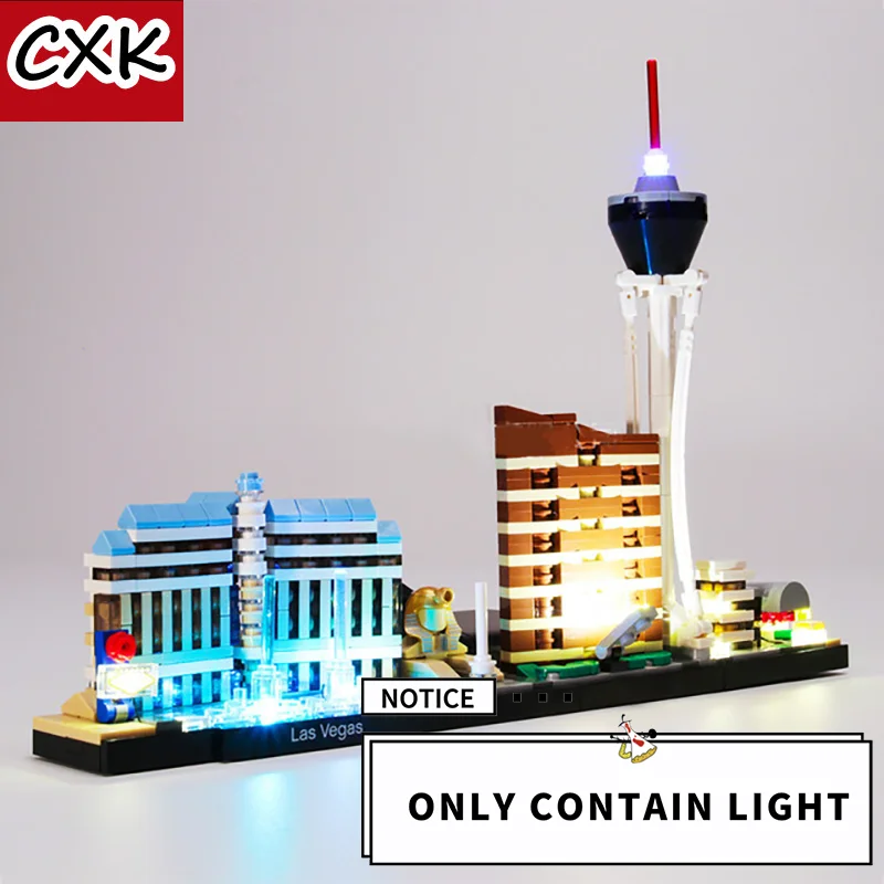 Light Set For Las Vegas Building Blocks Model Lamp Kit Compatible With LEGO 21047 Brand Toy (Only light included) | Игрушки и хобби