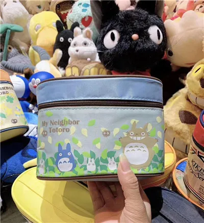 Totoro Симпатичные Кики Услуги кошка рисунок «Hello Kitty» косметички для Для женщин Макияж сумка для косметики для путешествий сумка Красота Чехол Органайзер для косметики - Цвет: Totoro
