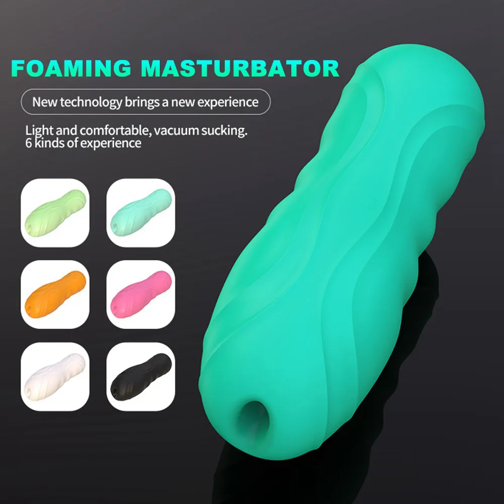 Male Masturbator Cup Realistic Vagina Pocket Pussy Man Masturbation Glans Blowjob Portable Airplane Cup Sucking Sex Toys For Men 3