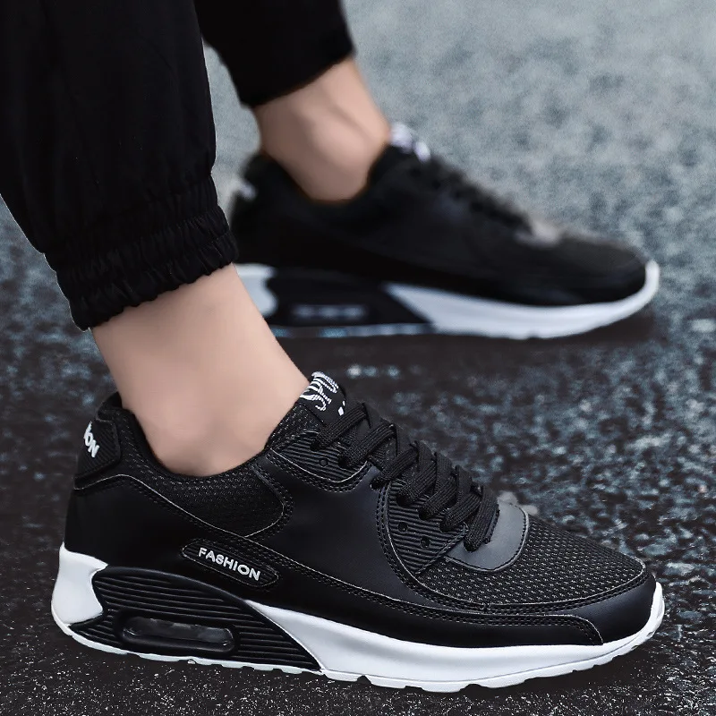 2019 Men's shoes spring and autumn breathable mesh noodle male casual wild solid color low to help round head wear | Обувь
