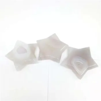 

1pc Natural Crystal Agate geode quartz cluster Five-pointed Star shape crafts For Women Gift Or Wedding Decoration