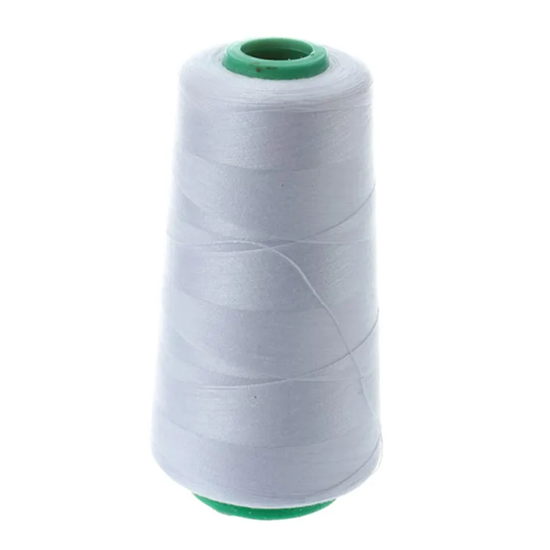 

NEW Durable 3000 Yards Overlocking Sewing Machine Industrial Polyester Thread Metre Cones Color Polyester Sewing Thread(white)