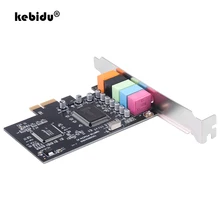 Kebidu PCI Soundkarte 5,1 CH 5,1 Kanal CMI8738 Chipsatz Audio Interface PCI-E 5,1 Stereo Digital Karte Desktop Soundkarte