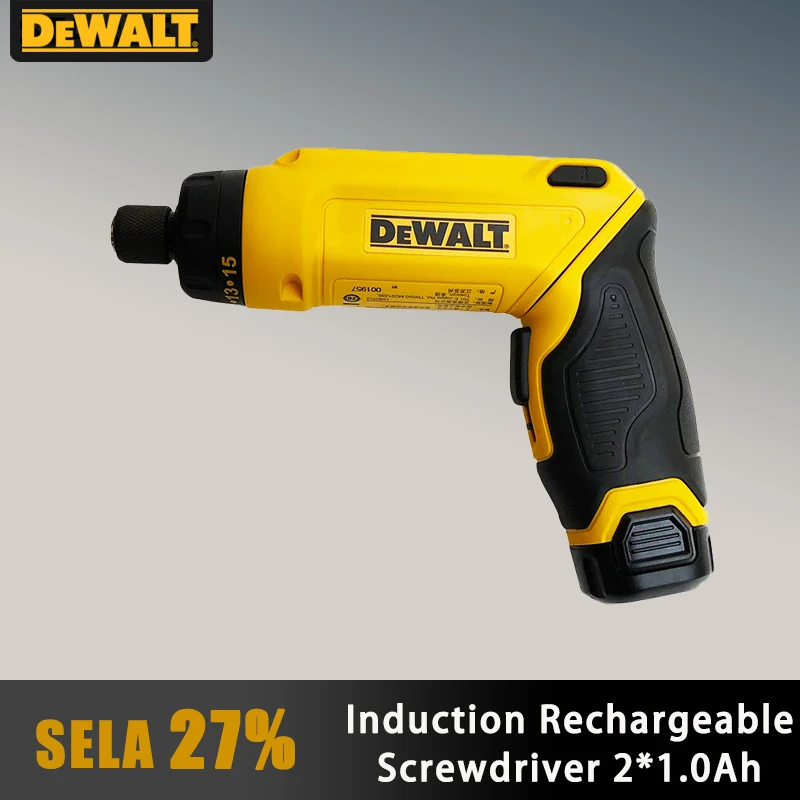DEWALT DCF680G2 Electric Screwdriver 7.2V Lithium Battery Gravity Induction Rechargeable Adjustable Speed Screwdriver 2*1.0Ah