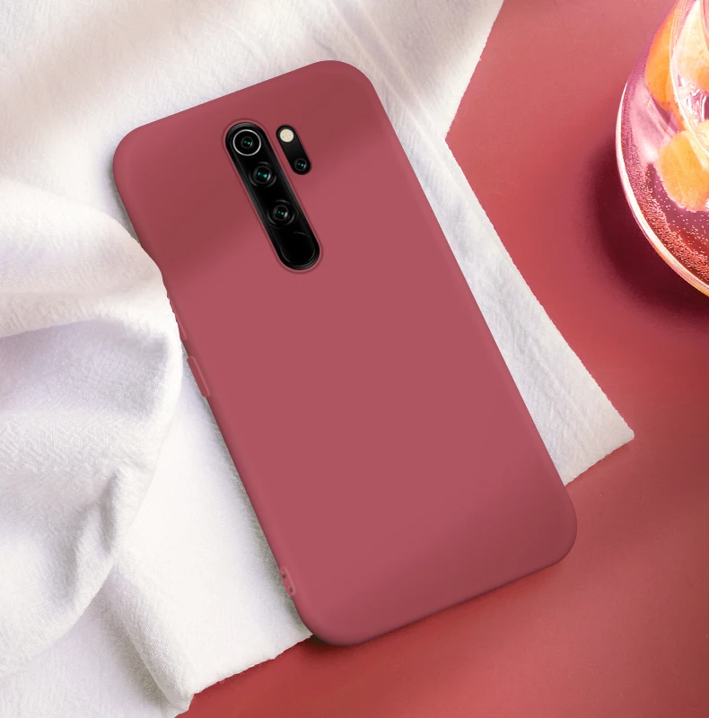 Чехол для Xiaomi чехол из жидкого силикона Ударопрочный Мягкий бампер телефона 9 Pro
