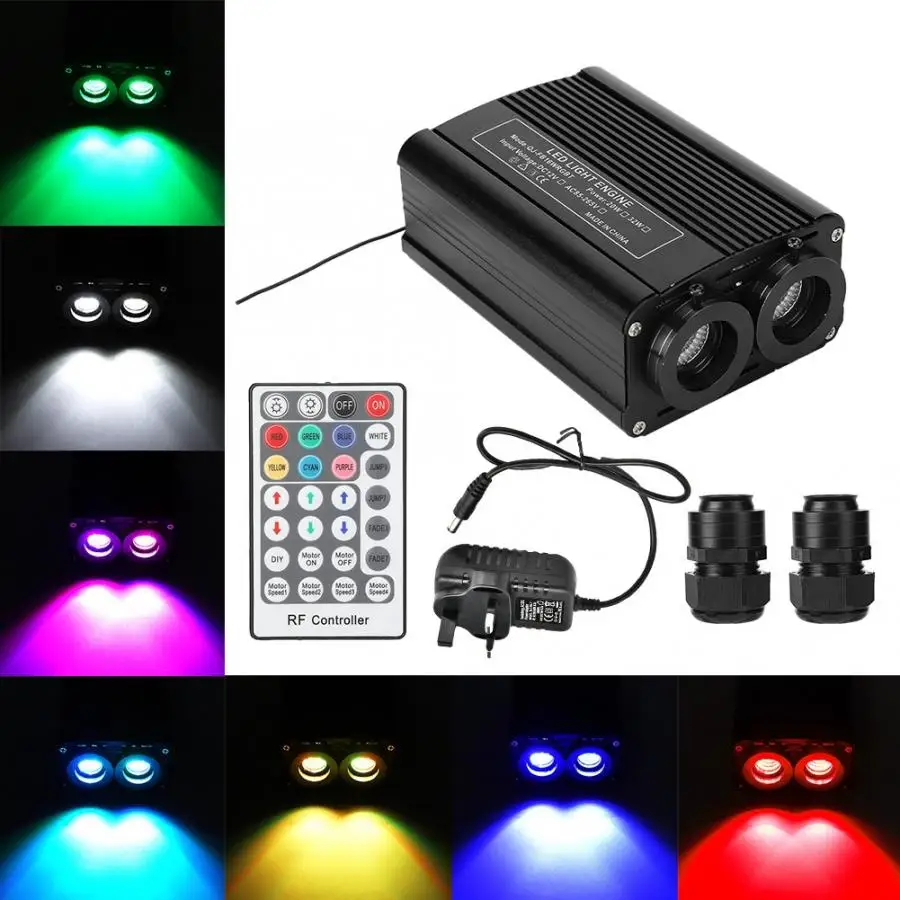 Светильник двигатель 32 Вт RGB Мерцающий СВЕТОДИОДНЫЙ волоконно светодиодный