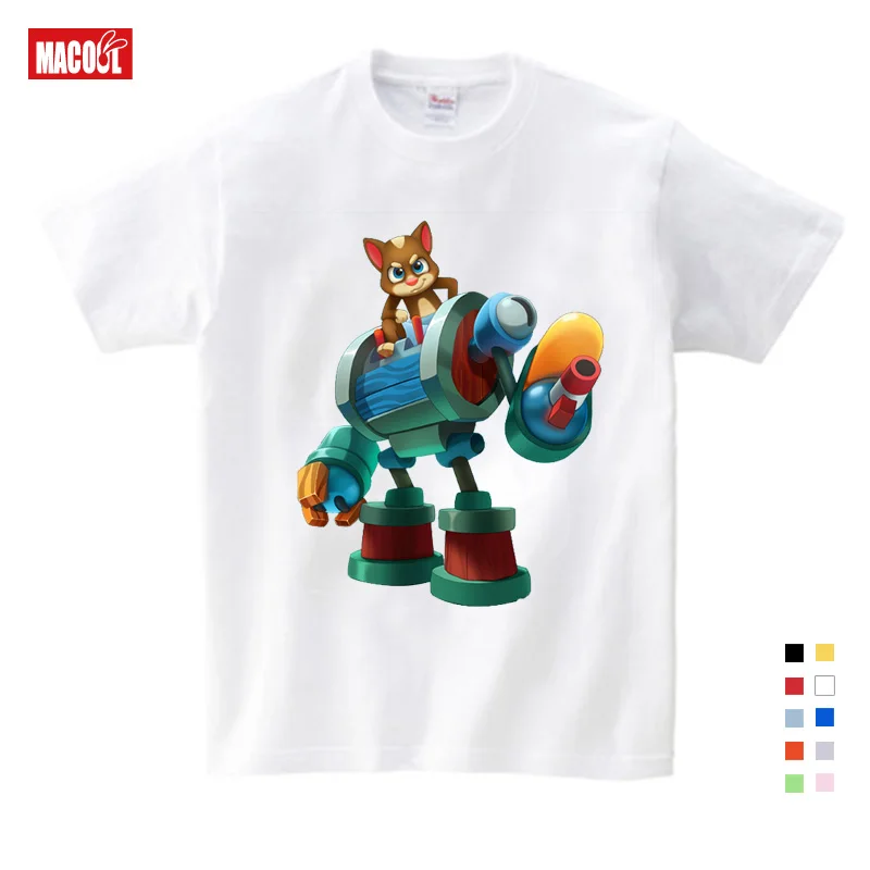 

2020 Children's Favorite Games Can Speak Tom Cat Prints Boy T-shirt Summer Tom Cat and His Friends Cartoon T-shirt Free shipping