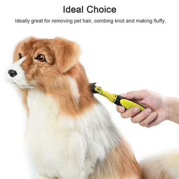 

3-in-1 Pet Dog Cat Dematting Groom Deshedding Tool Hair Comb Brush Rake PAK55