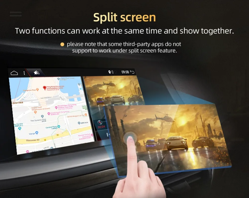 Excellent Bosion PX6 4G+64G 9 inch 1 DIN universal Android 9.0 Car Audio GPS Radio Video Player Stereo Auto BT Head unit with wifi usb SWC 12