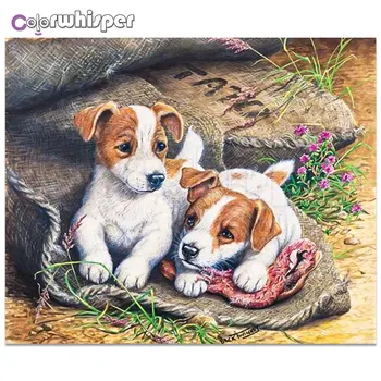 

Daimond Painting 5D Full Square/ Round puppy Animal Dogs Diamond Embroidery Rhinestone Crystal Cross Stitch Mosaic Decor D191