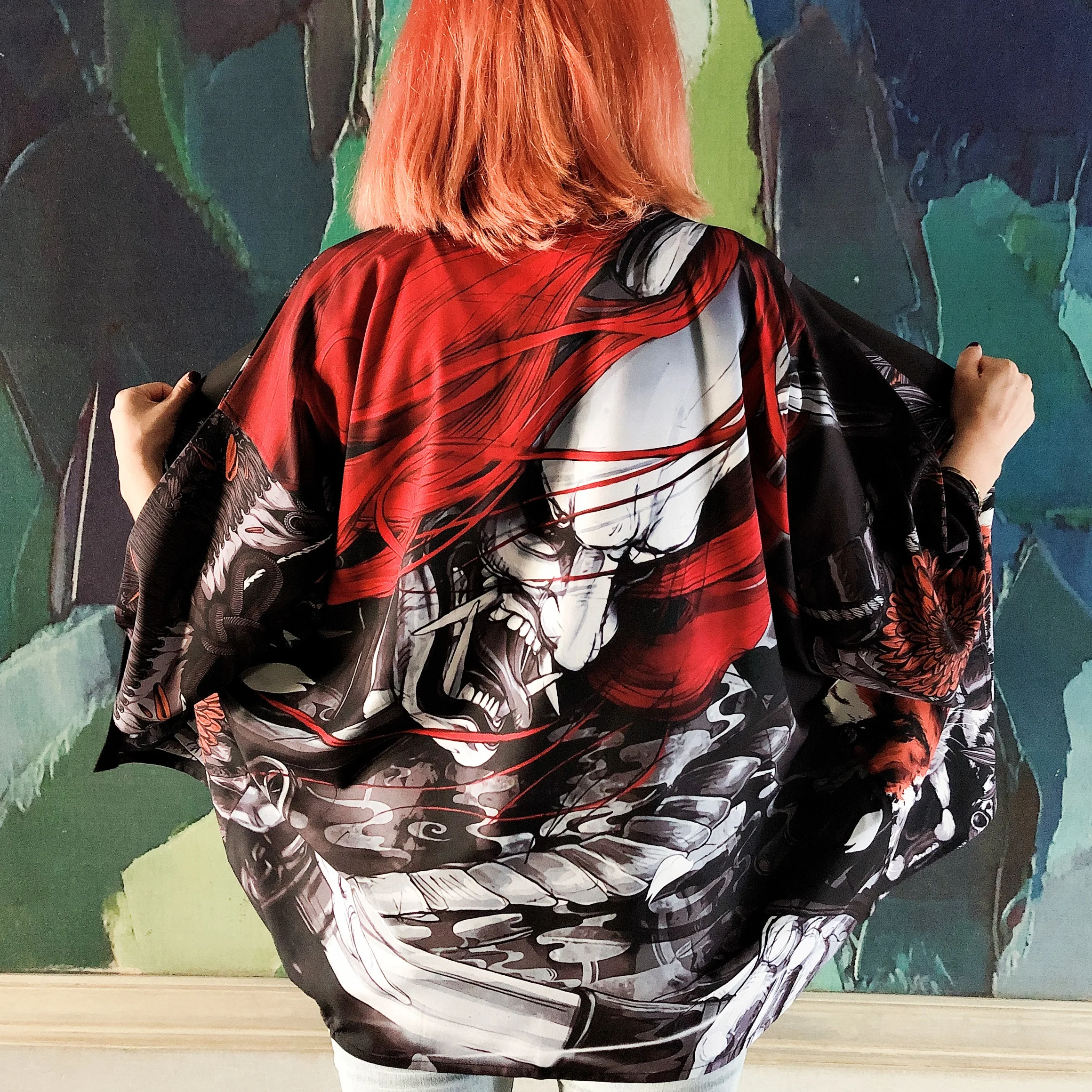 Кимоно Женская японская костюм самурая одежда Yukata Haori женские Оби Японская