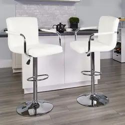 2 шт. регулируемый барный стул современные бар паб стул поворотный, из искусственной кожи барный стул высота подъема и планировать домашняя