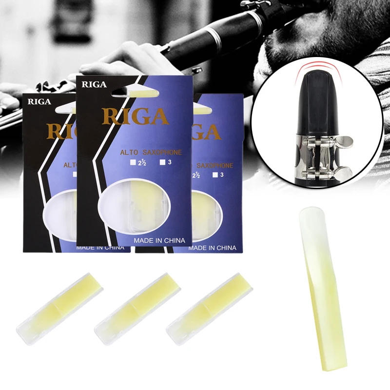 

Newly Alto Saxophone Resin Reed Portable Sax Reed Practical Instrument Accessories Suitable for Beginner Student