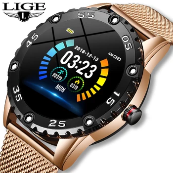 

LIGE New Smart Watch Men Women Heart Rate Blood Pressure Sport Multi-function Watch Interchangeable Strap Waterproof Smartwatch