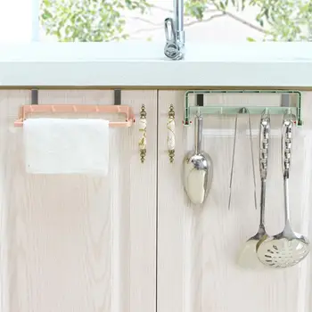 

2 Pcs Stainless Steel Folding Storage Rack Hook Board Punch Free Hanging Shelf Door Cloth Holding Rack for Home Kitchen Bathroom
