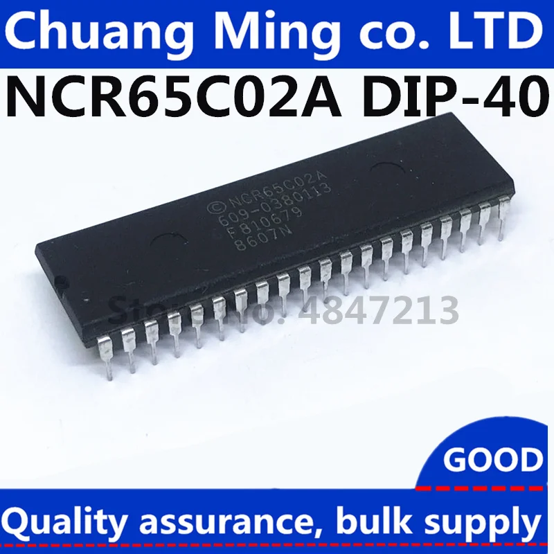 

Free Shipping 5pcs/lots NCR65C02 NCR65C02A DIP-40 CPU New original IC In stock