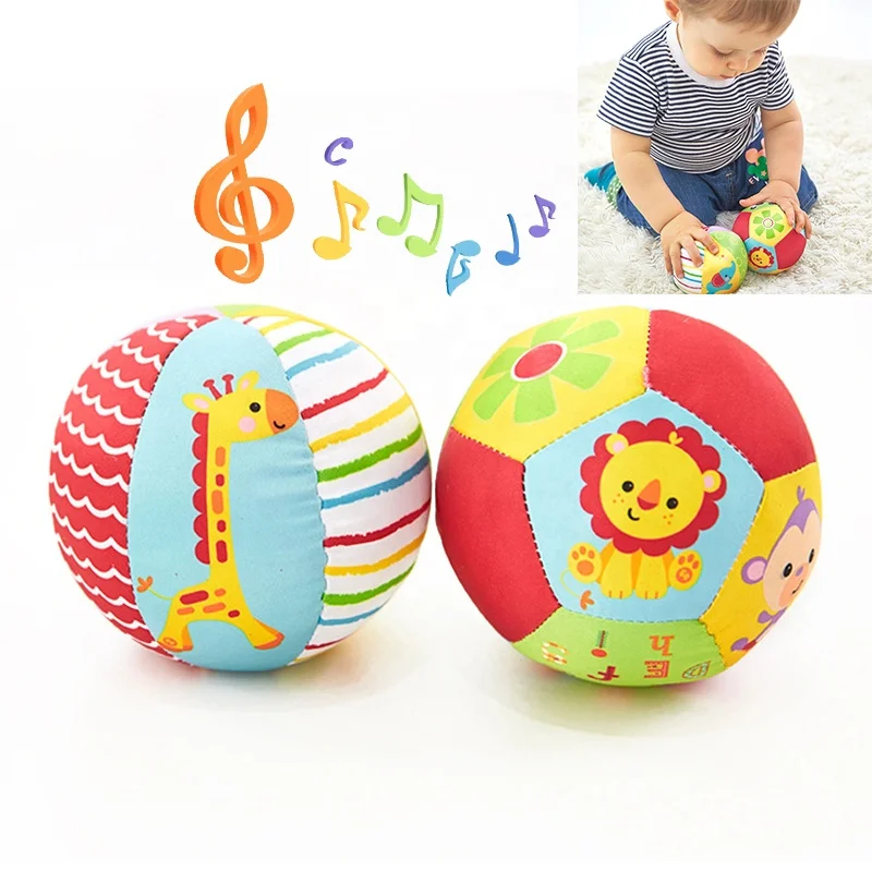 Baby Ball Jouets pour bébé 0-12 mois Animal Peluche peluche Peluche Balle  Mobile Jouets Son Hochet Jouets Nouveau-né Jouets éducatifs