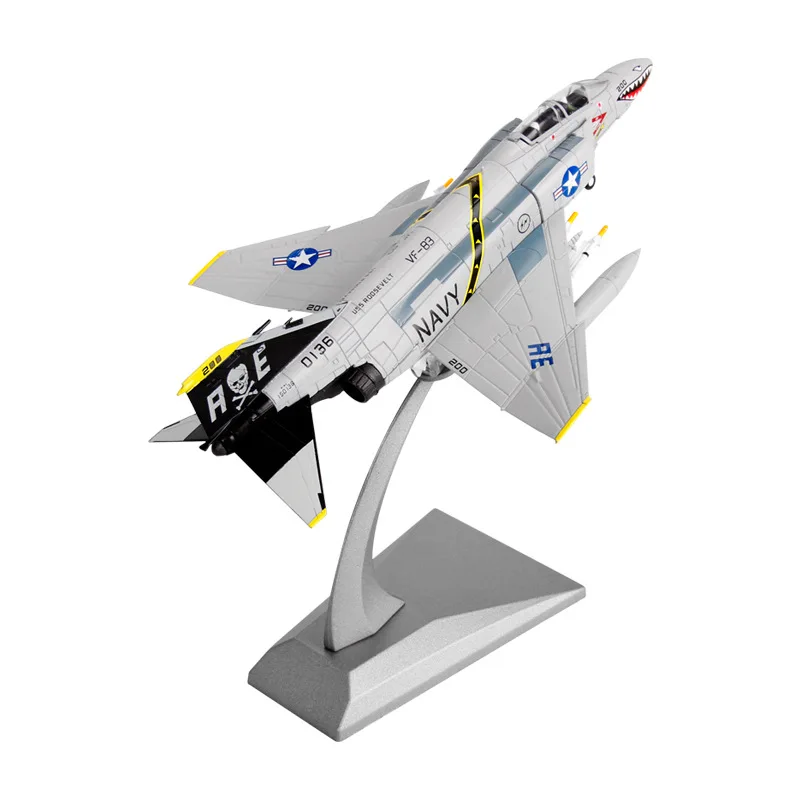 

Te er bo 1:100 American-Style F-4C Ghosts Attack Aircraft F4 Alloy Fighter Plane Model Airplane Decoration