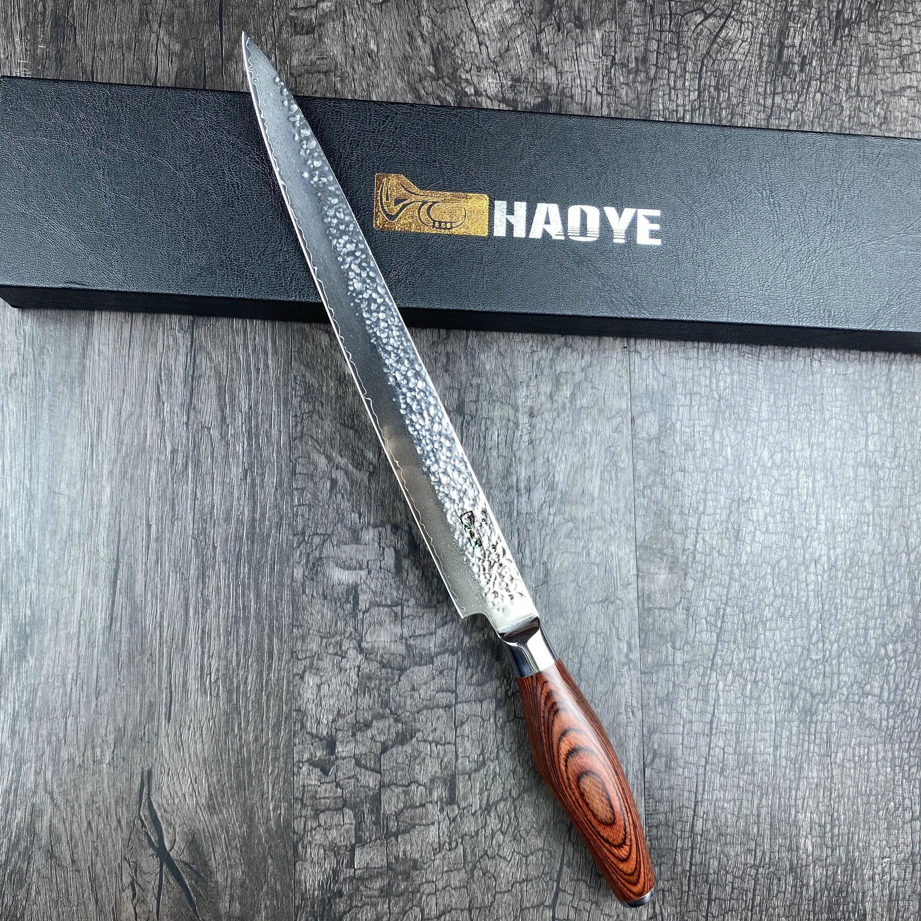 HAOYE 10 &quotдамасский нож японский кухонный слайсер susi молоток для филе кованый шеф