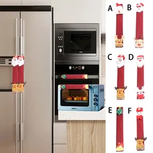 ISHOWTIENDA Ручка дверцы холодильника крышка рождественские украшения перчатки для микроволновой печи перчатки для холодильника Крышка для духовки#917y45