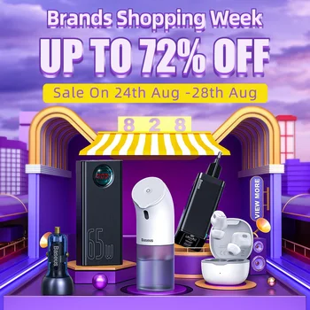 

Baseus BRANDS SHOPPING WEEK on 24th - 28th AUG. 2020