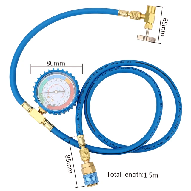 R134A Metall Kältemittel Aufladen Schlauch Rohr Auto Klimaanlage Reparatur  Werkzeug Klimaanlage Fluorid Rohr Kalt Manometer - AliExpress