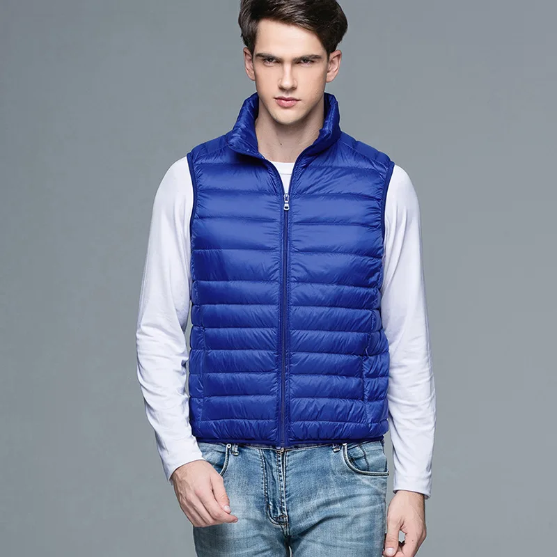 Fitaylor мужской жилет на белом утином пуху ультра светильник верхняя одежда без