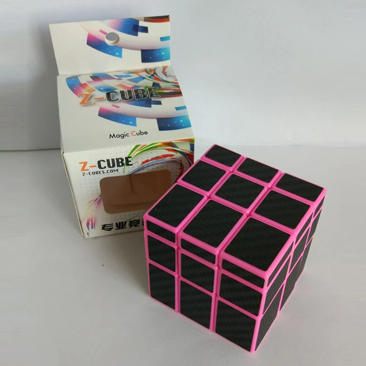 Новинка, зеркальный куб Z cube 3x3, магический с наклейкой из углеродного волокна, развивающие игрушки Cubo magico в подарок, ДЕТСКИЕ ЛАБИРИНТЫ, развивающие игрушки