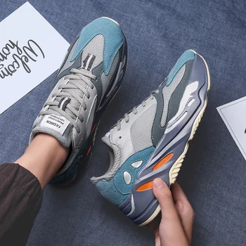 

2019 Hot Sale Walking Shoes Men's Thick-soled Boy Running Shoes Luxury Brand Outdoor Sports Shoes Trend Men's Fitness Shoes