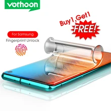 Protetor de tela vothoon 3d para samsung galaxy s20 ultra s10 plus s8 s9 mais nota 8 9 10 mais cobertura completa tela protetora