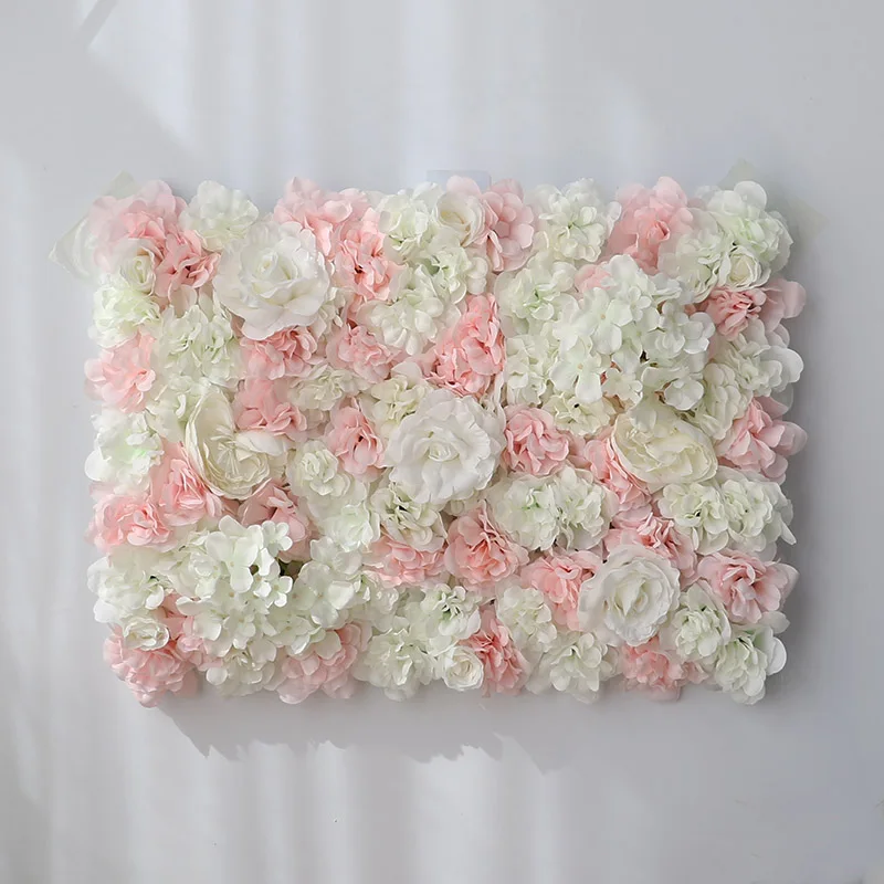 pink flower wall 40x60 см Искусственный шелк розы гортензии цветок стены Романтический реквизит для свадебной фотосъемки Фотофон "сделай сам" панели украшения - Цвет: pink flower wall