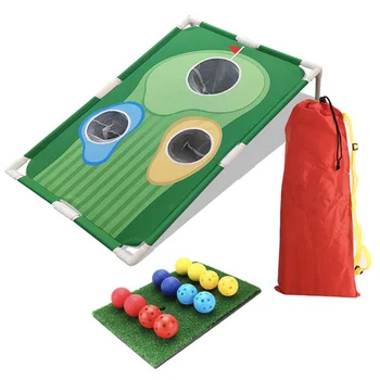 

Adults Swing Game Beginners Indoor Outdoor Lightweight Golf Training Set Lawn Practice Backyard With Ball Hitting Nets Foldable
