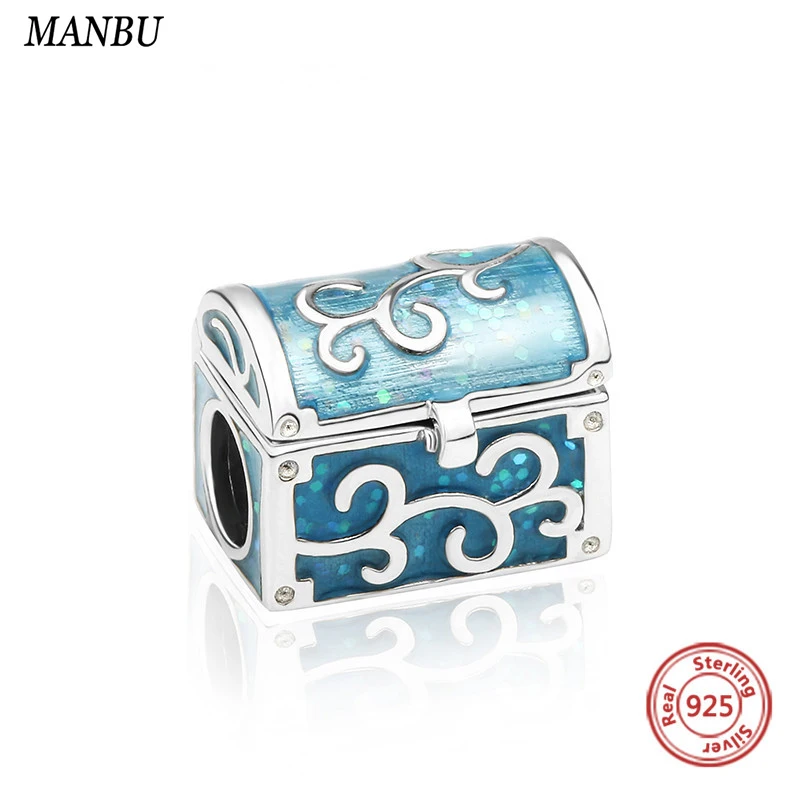 

New Arrival Gift box charms Beads Fit pandora Bracelets Silver charms 925 Original Charm Beads for Pendant Jewelry making Gifts