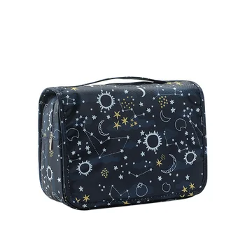 

Travel Cosmetic Makeup Toiletry Bag Case Organizer Storage Portable Hanging Printed Travel Waterproof Cosmetic Bag