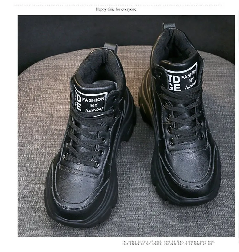 ERNESTNM/женские кроссовки на высокой платформе; Новинка; Модные женские кроссовки; Цвет черный, белый; дышащая обувь на танкетке; женская обувь; tenis feminino