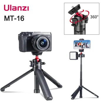 

Ulanzi MT-16 Extend Tripod with ball head Cold Shoe tripod head for Microphone LED Light Smartphone SLR Camera Vlog Tripod