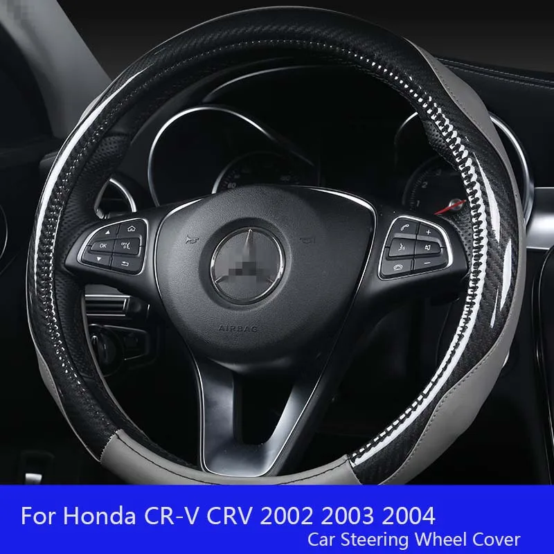 Shenlao 38 см авто чехол рулевого колеса автомобиля для Honda CR-V CRV 2002 2003 2004 2005 2006 аксессуары чехол рулевого колеса автомобиля