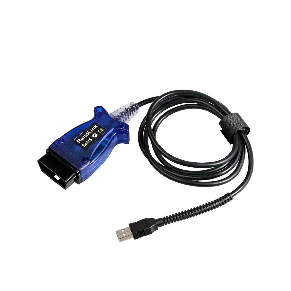 OBD2 для Renault Renolink OBD2 ECU программист V1.52 Reno Link диагностический кабель USB для Renault ECU/программирование ключей/Подушка безопасности