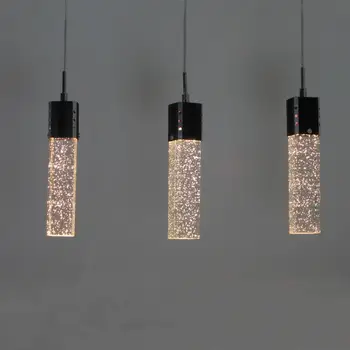 

HAIXIANG Square Crystal LED Ceiling Lamp for Kitchen Island Lighting Chandelier Fixtures