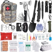 

Wilderness Emergency Kit Trauma Bag Outdoor Multifunction Camping Gear Survival Kit First Aid Kit SOS Emergency Knife Kit