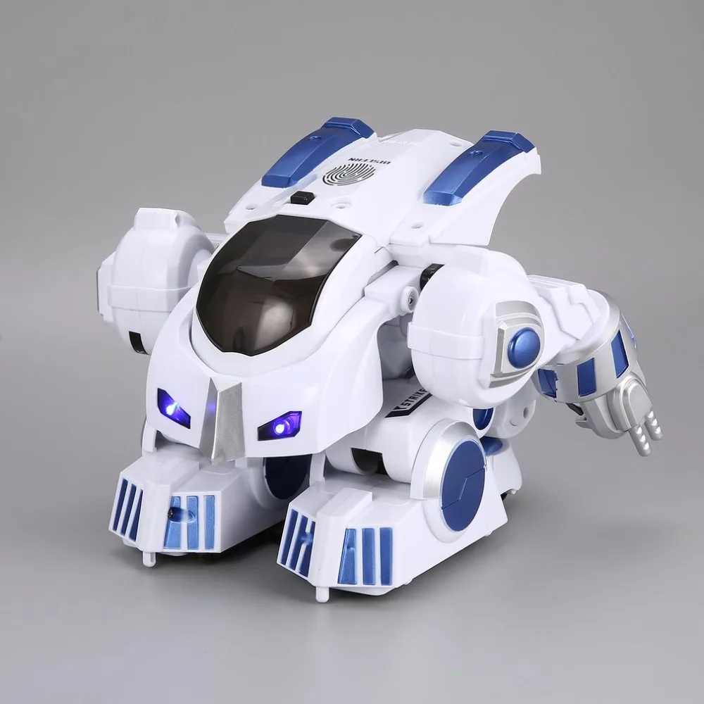 K4 Intelligent Fingerprint Deformation Police RC Robot Walking Dancing Saying Sliding Kid Remote Control Toy Gift