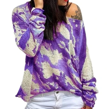 

Women Sexy Casual Top Autumn Tops Loose Print O Neck Shirts Women Blouse Long Sleeve Shirt Poleras Mujer De Moda 2019