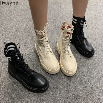 

2019 new autumn and winter tide Martin boots handsome versatile locomotive single boots net red British wind socks boots