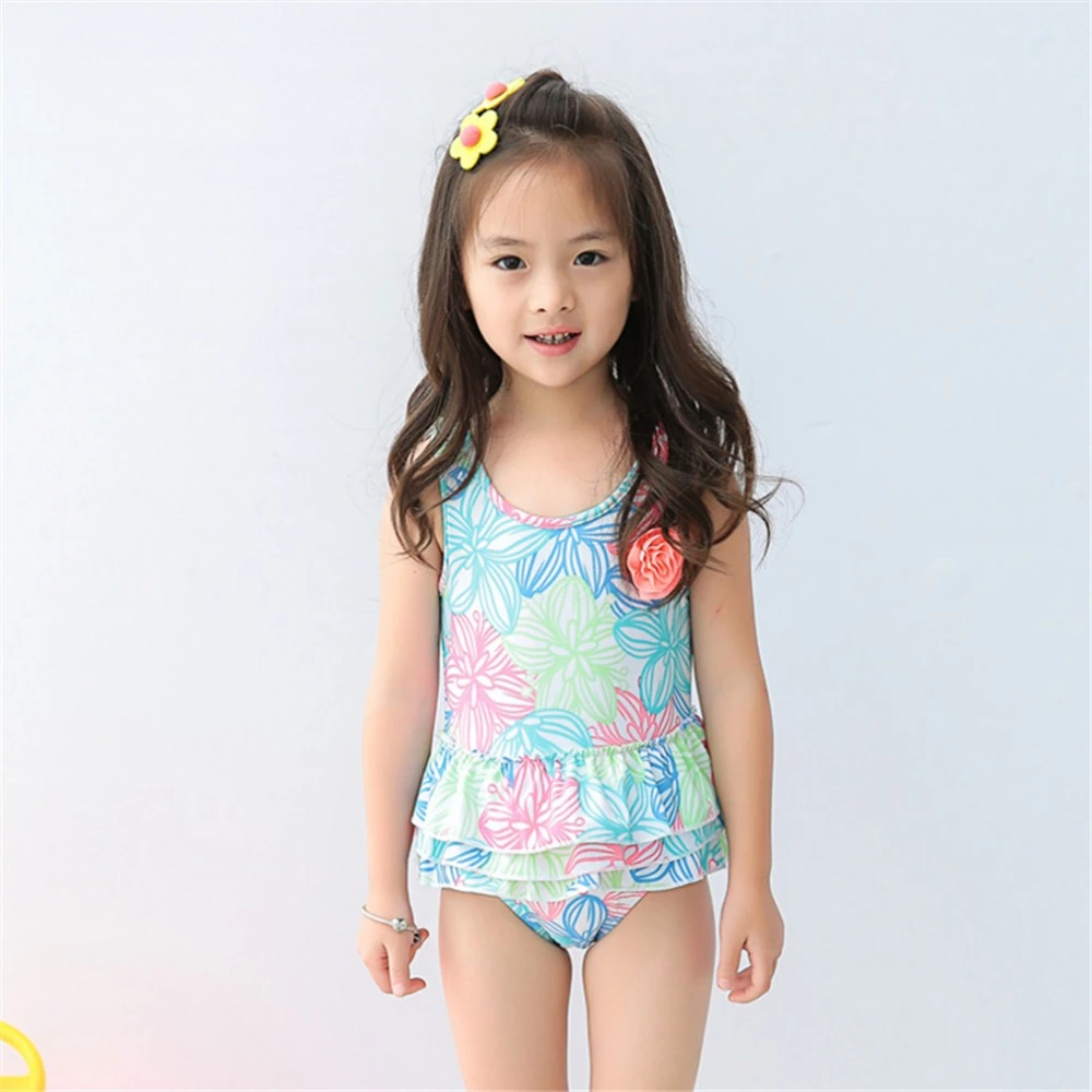 女の子花プリント1 8 Y子供ワンピース水着子供水着ベビー砂ビーチウェア子供水泳プールスーツ Swimwear Girl Swimwear One Piece Girlswimwear Girls One Piece Aliexpress