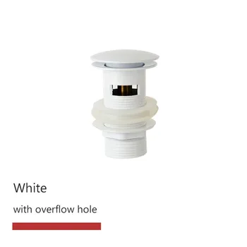 ห้องน้ําอ่างล้างหน้า Pop Up ท่อระบายน้ําเสียห้องน้ําก๊อกน้ําอุปกรณ์เสริมทองเหลือง Matt สีดํา/Chrome/Rose Gold/Brushed Gold 19