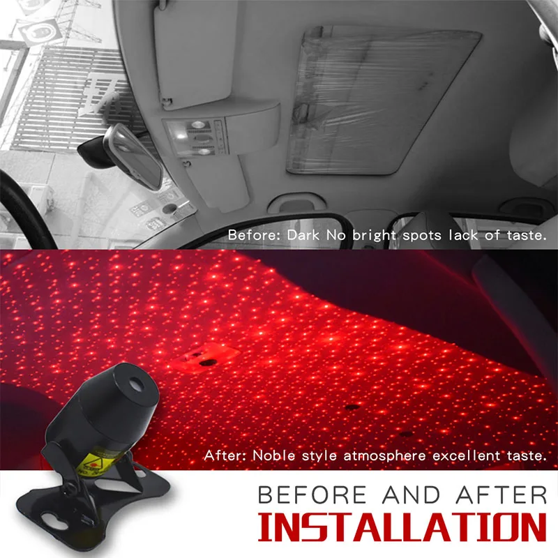 Car-Decorative-Lamp-Interior-Ambient-Star-Light-Meteor-Lamp-Sky-Red-LED-Light-Decor-USB-Club