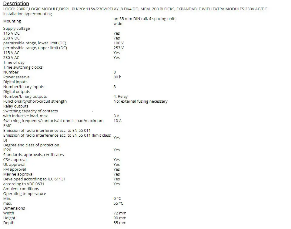 Или б/у логотип 6ED1052-1FB00-0BA6 0BA5! 230RC, 8DI/4DO 115 V/230 V/реле 200 БЛОКИ логический модуль PLC контроллер