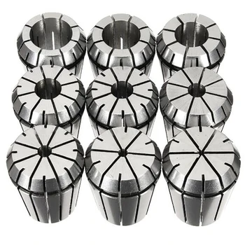 

9pcs ER32 Spring Collet chuck Set for CNC Workholding Engraving Machine and Milling Lathe Tool 2/4/6/8/10/12/16/18/20mm Collets