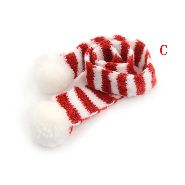 1/2/10pcs Random Knitted Hat Cute Doll Cap Fashion Colourful Headwear Accessories Mini Decorative Christmas Hat Scarf Towel C