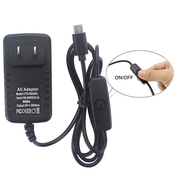 

Adapter 5V 3A Switching Electronics Cable Plug Power Supply Charger Button Accessories Computer Type C For Raspberry Pi 4B